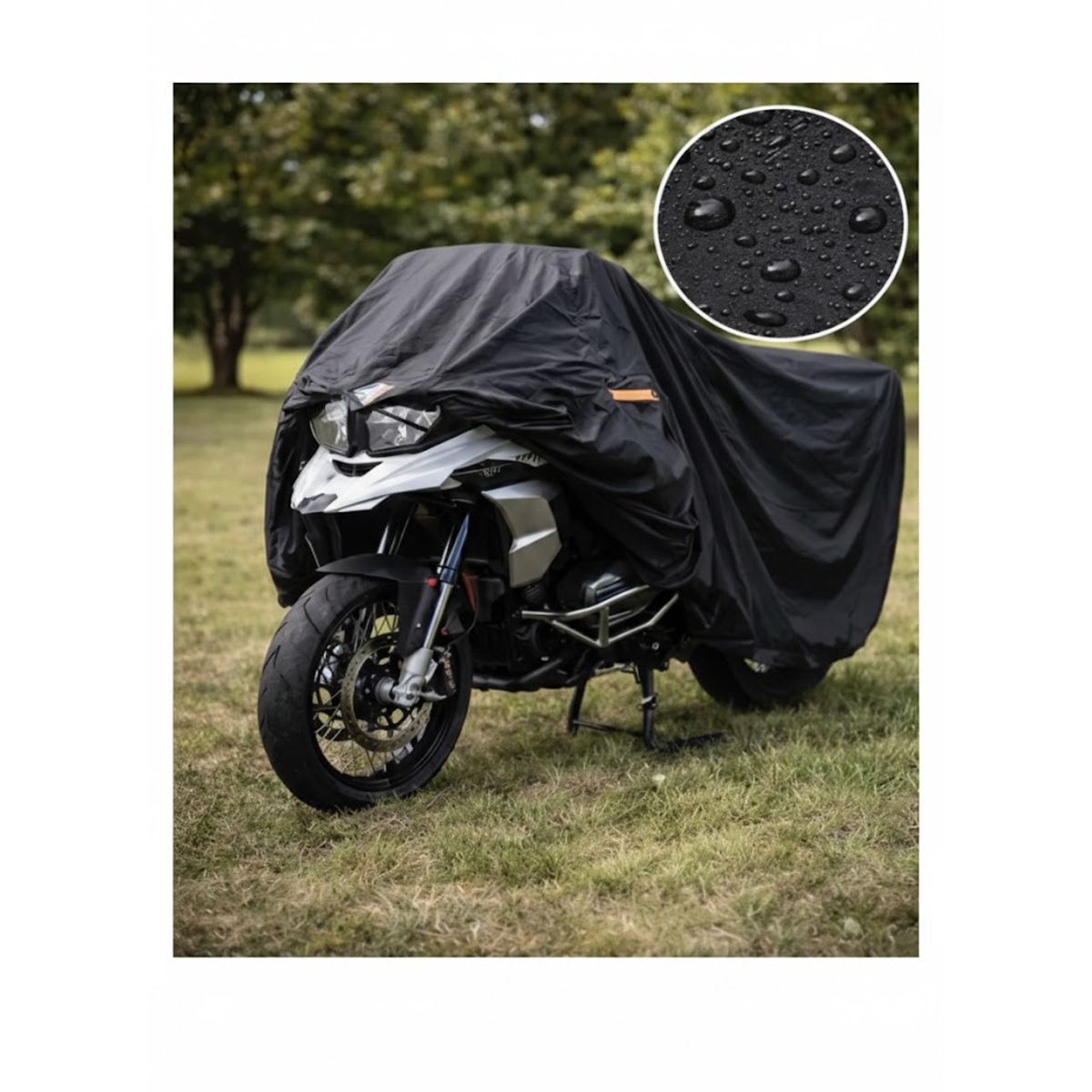 GENERICO - Funda P Moto Probiker P Adventure Con Ojales Tela 420d Negro