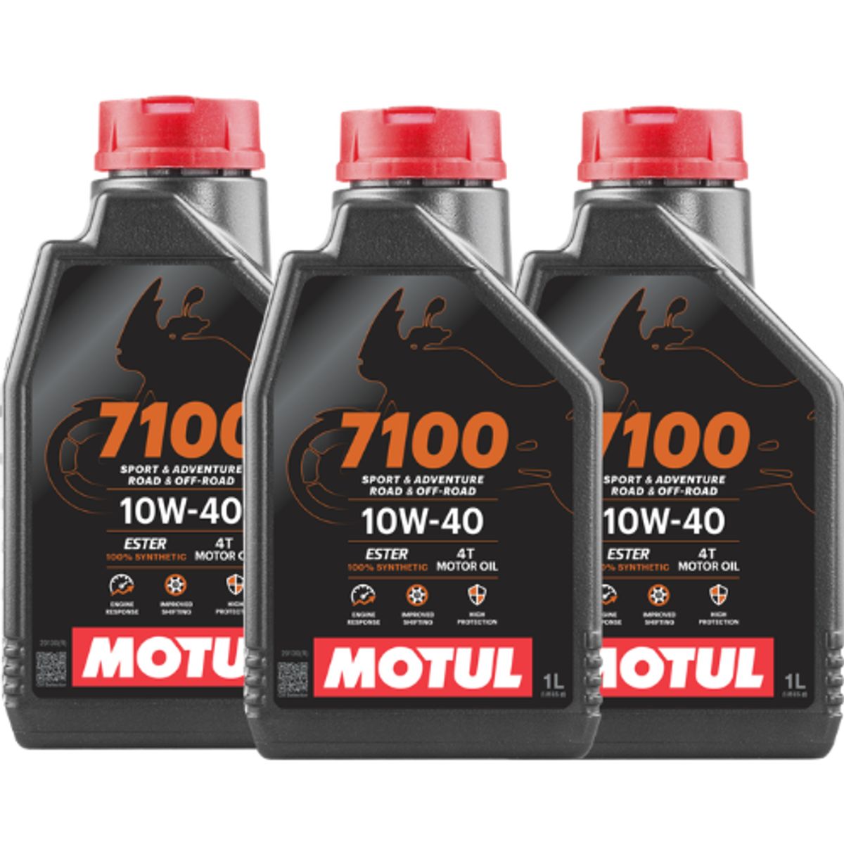 MOTUL - Aceite Para Motor Motul Sintético 10w-40 Para Moto/cuatriciclo 1 Pack De 3 Unidades X 1l / 3l