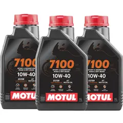 MOTUL - Aceite Para Motor Sintético 10w-40 Para Moto/cuatriciclo 1 Pack De 3 Unidades X 1l / 3l