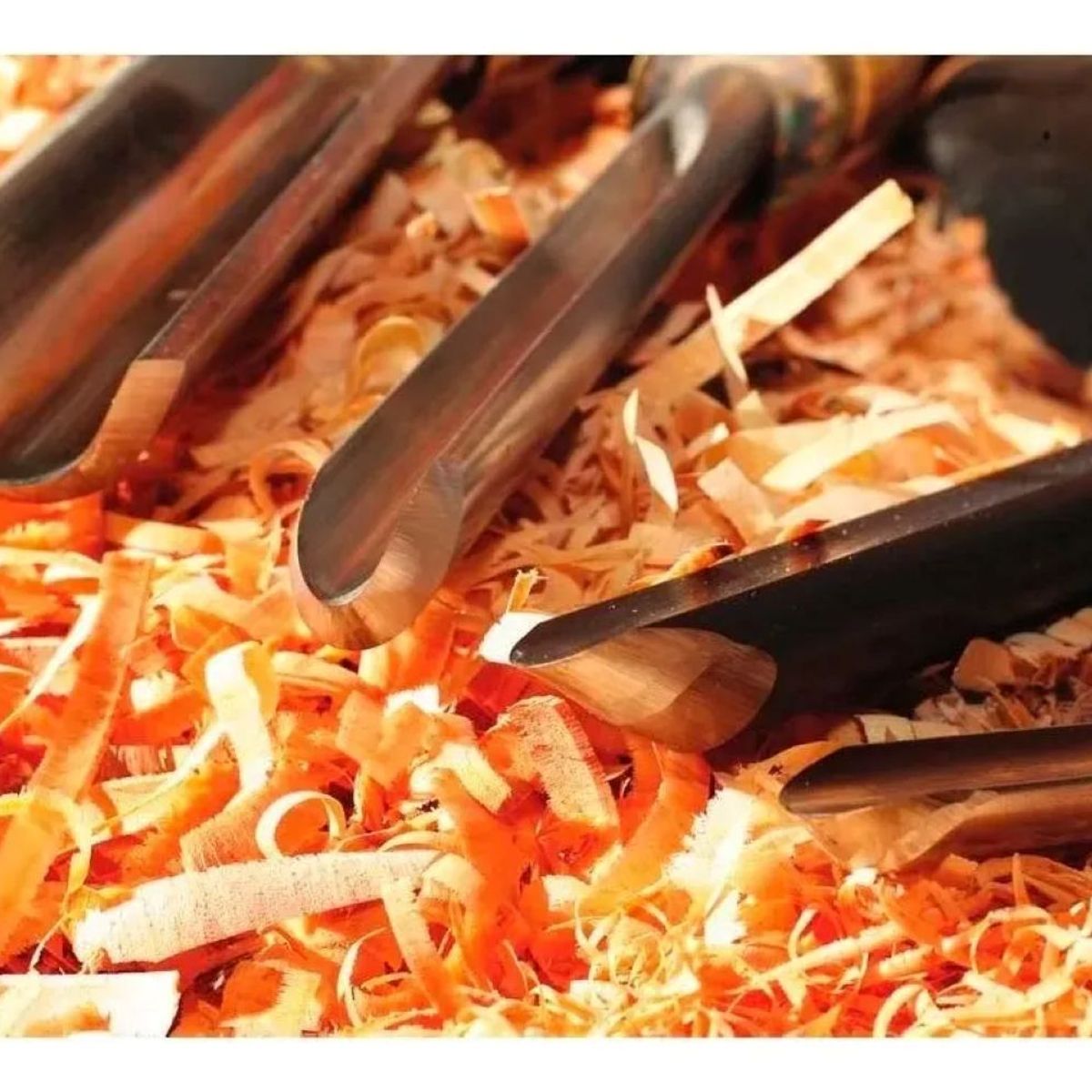 KAMASA - Set / Juego 10 Gubias De Carpintería Mango Madera Kamasa.