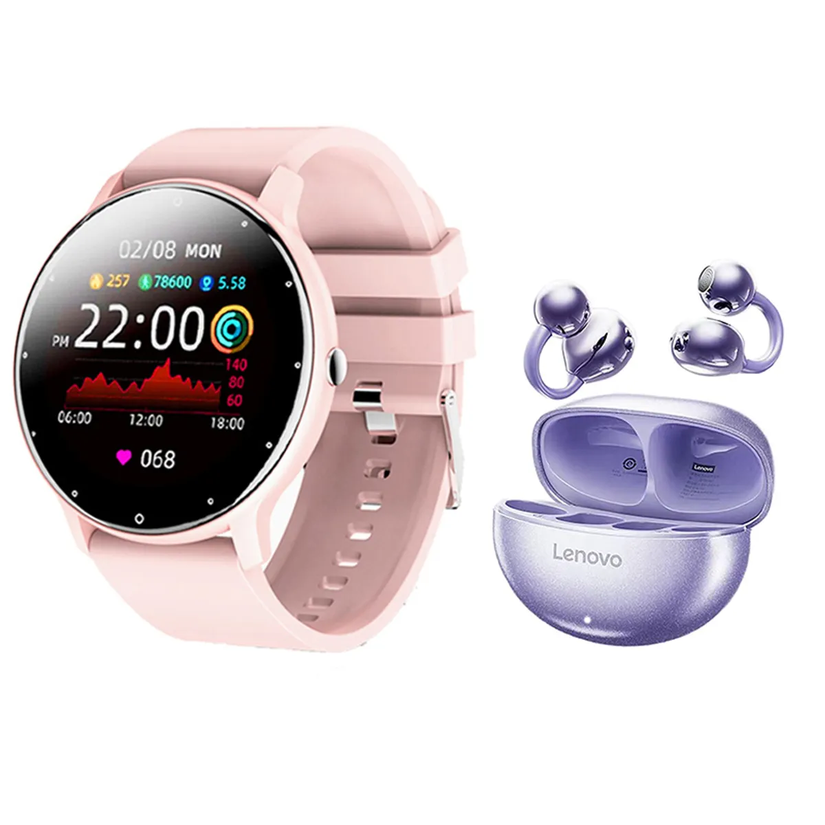 LENOVO - Lenovo TA140 Audífonos y Toumi Fit 2 Reloj inteligente