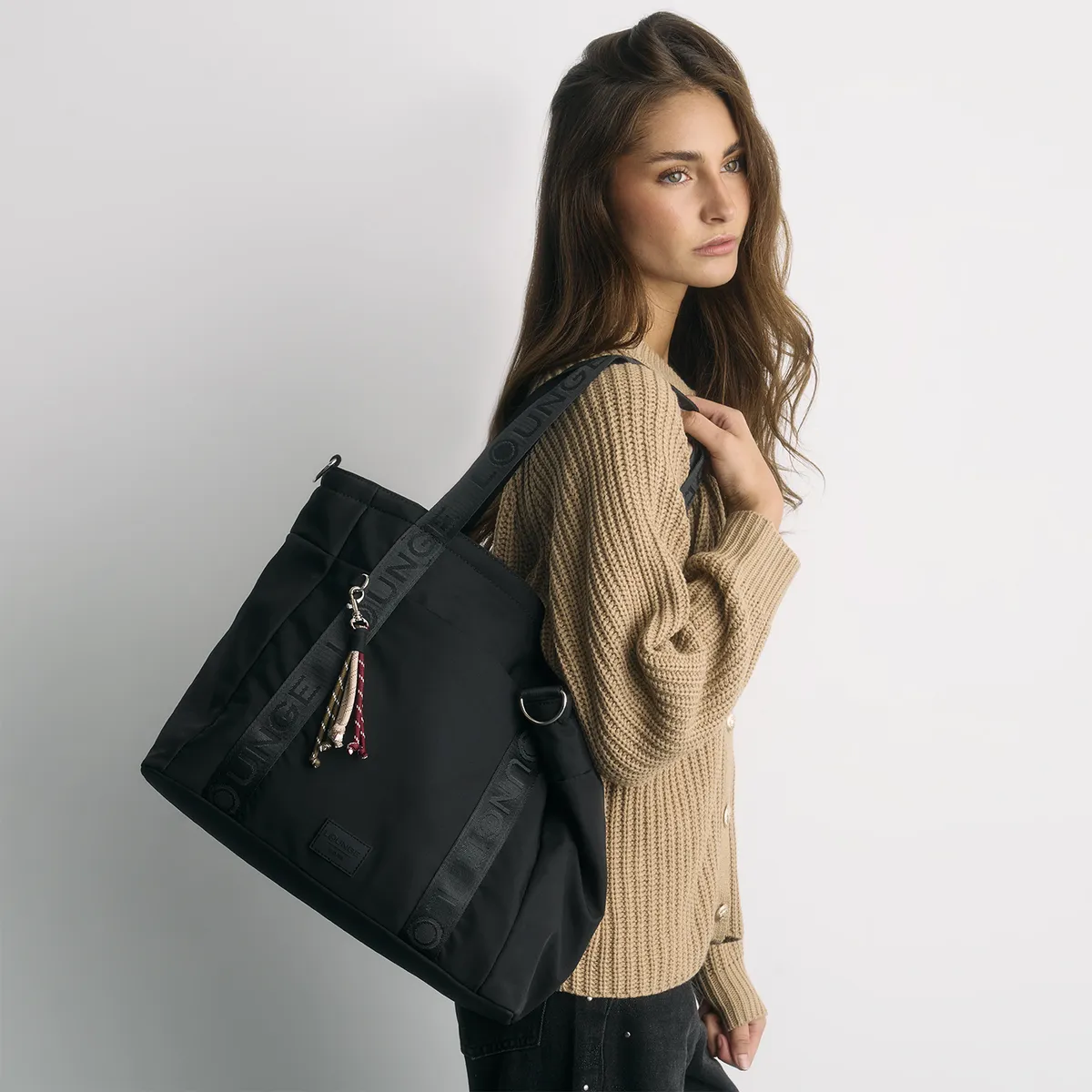 LOUNGE - Bolso Mujer Nylon Llavero