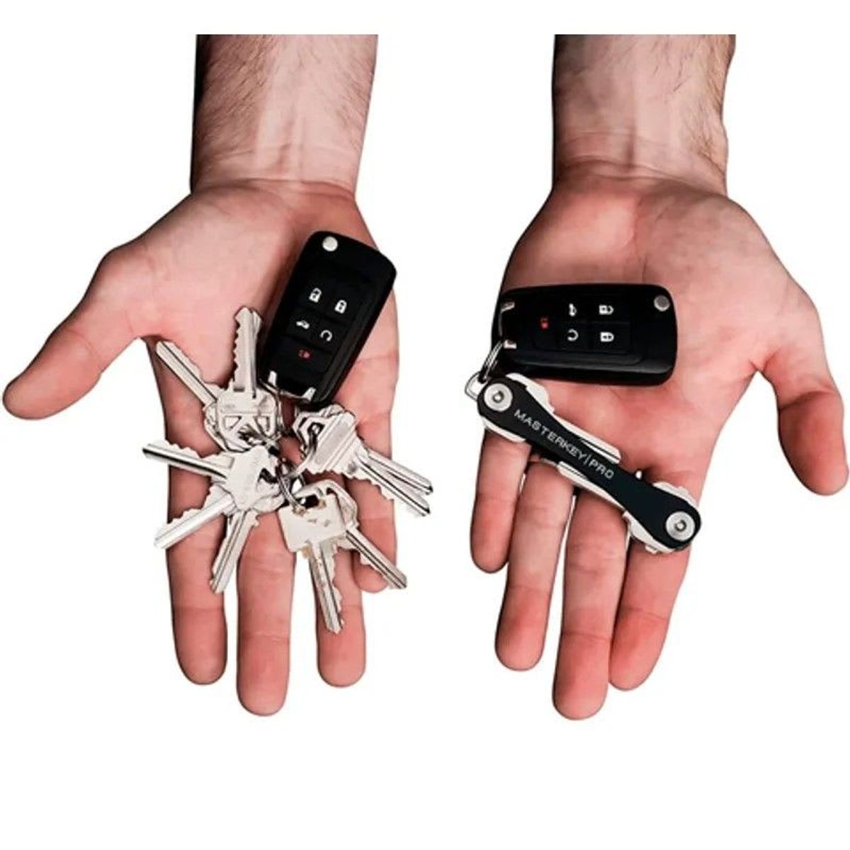 MOVI - Llavero Organizador Compacto para 12 Llaves Antiruido y Portátil