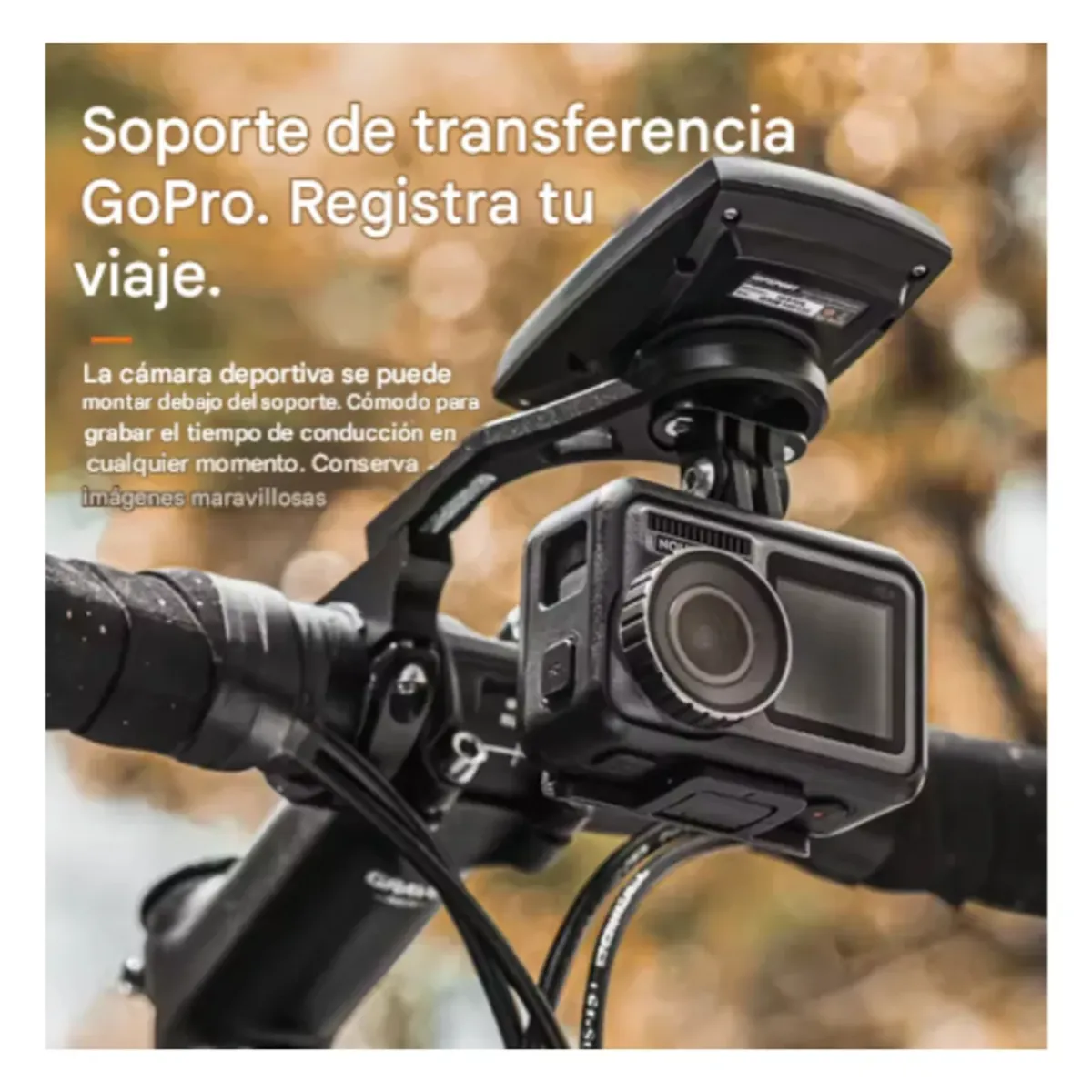 ROCKBROS - Soporte de Extensión Integrado ROCKBROS para Velocímetro, Luz o Cámara de Bicicleta