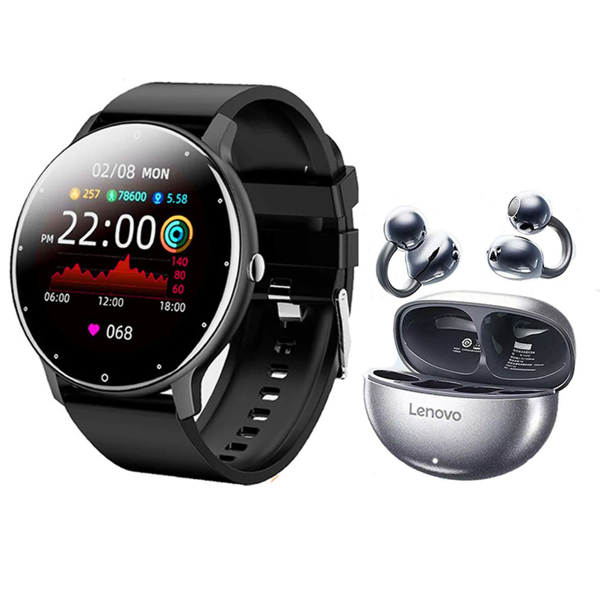 LENOVO - Lenovo TA140 Audífonos  y Toumi Fit 2 Reloj inteligente