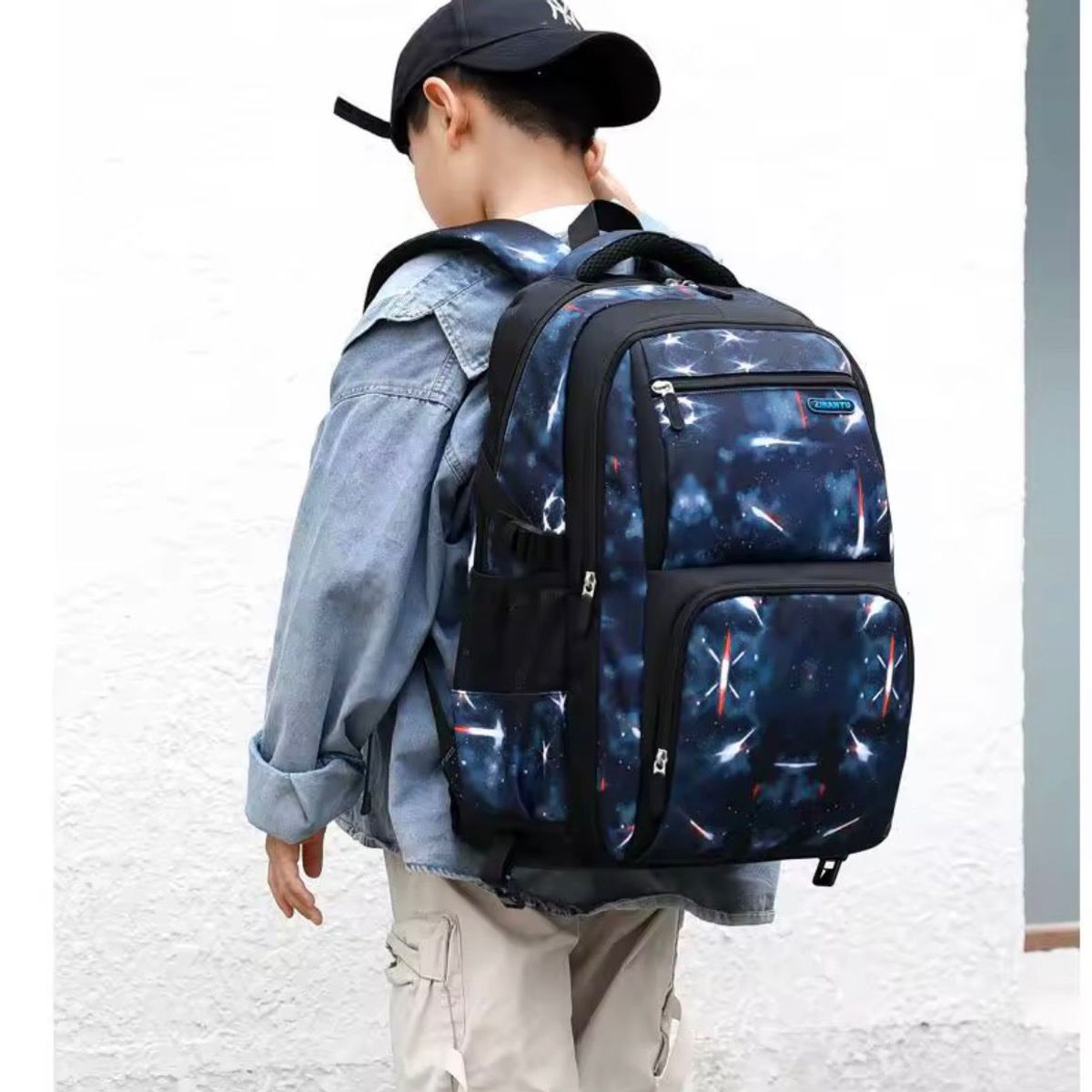 CARIBEE - Mochila Bolso Escolar + Lonchera+ Estuche