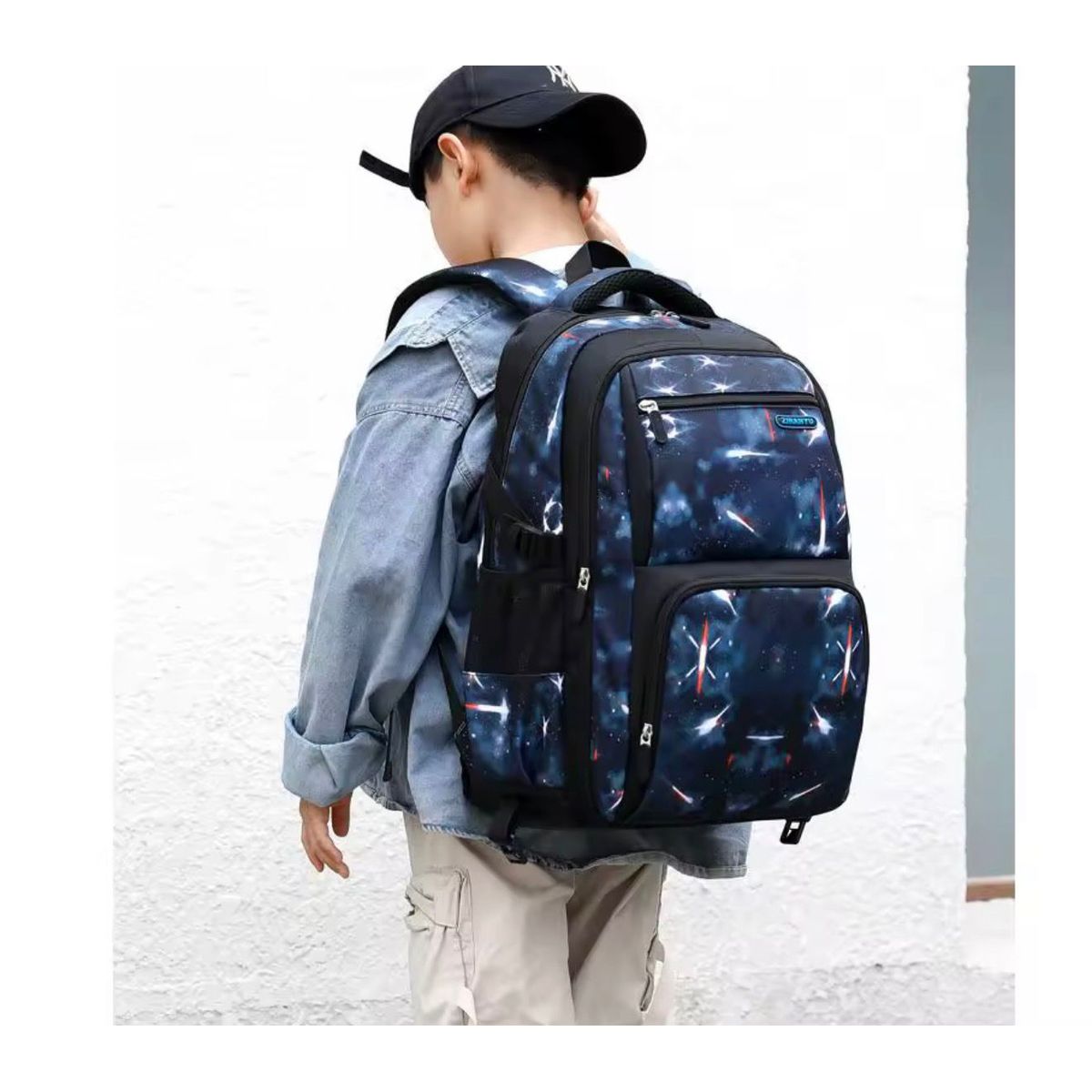 CARIBEE - Mochila Bolso Escolar + Lonchera+ Estuche