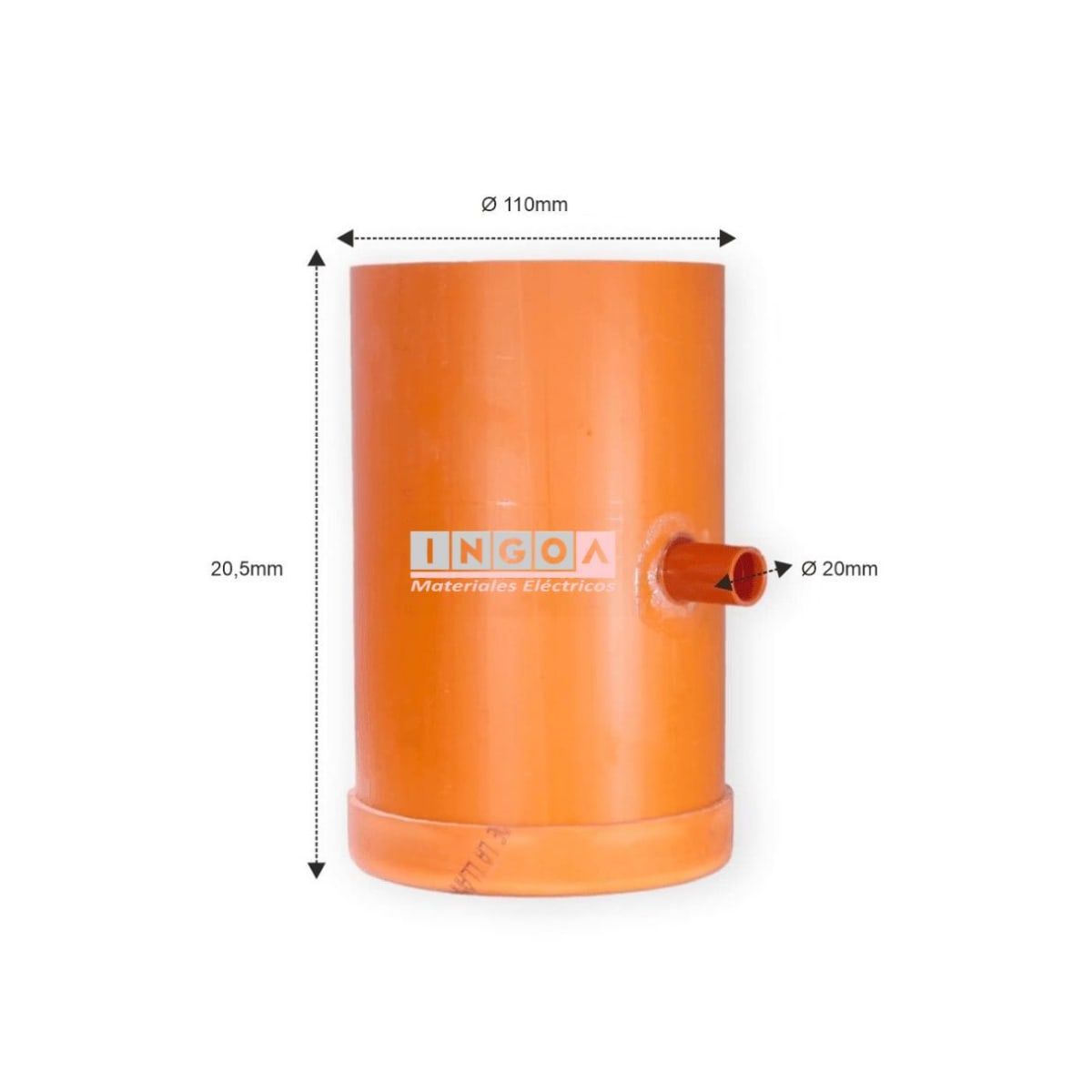 GENERICO - CAMARILLA DE REGISTRO TIERRA PVC 110MM CON TAPA Y SALIDA 20MM