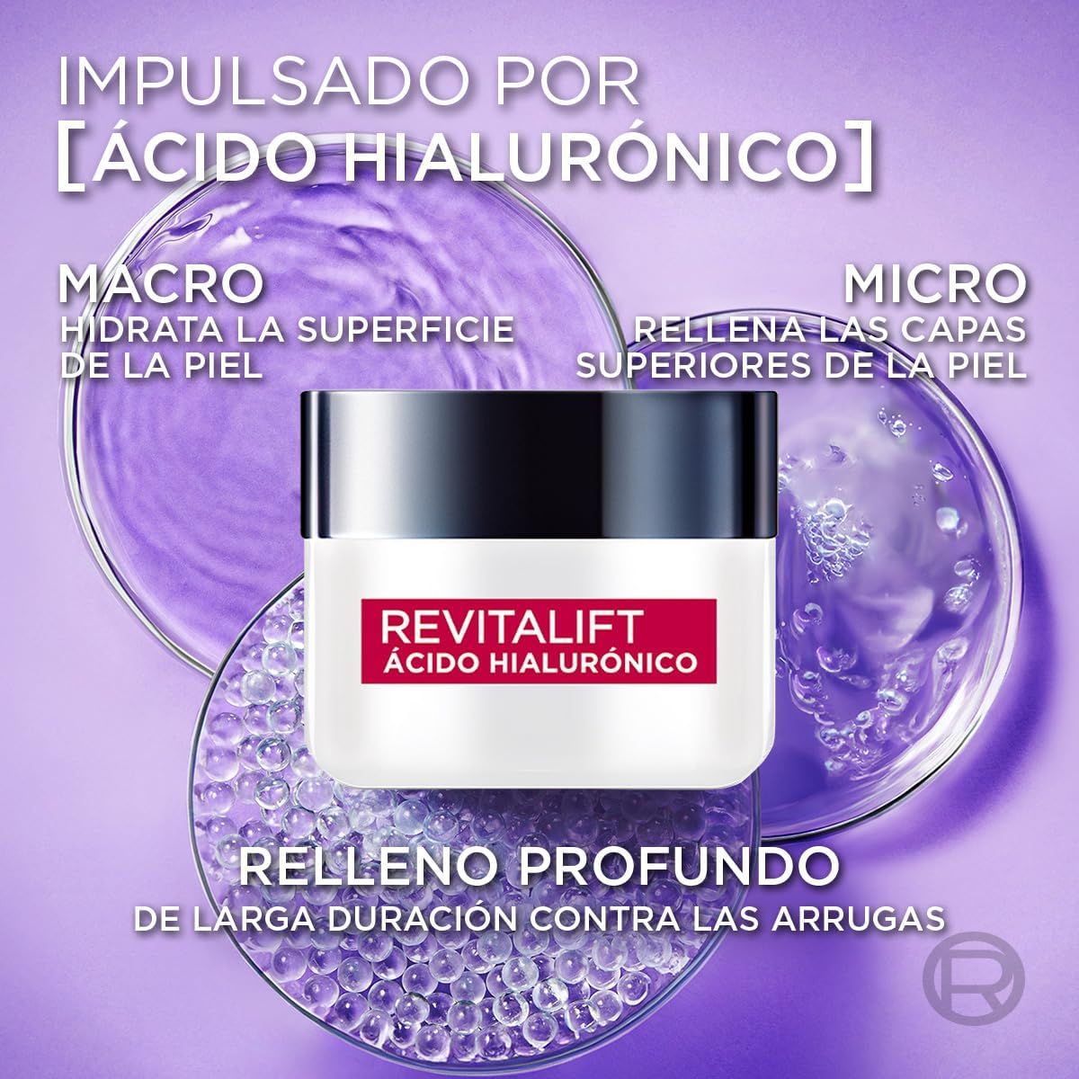 LOREAL PARIS - Rutina Antiedad L'Oréal Paris Crema Día + Noche + Sérum Retinol + Ácido Hialurónico + Bolso Tote