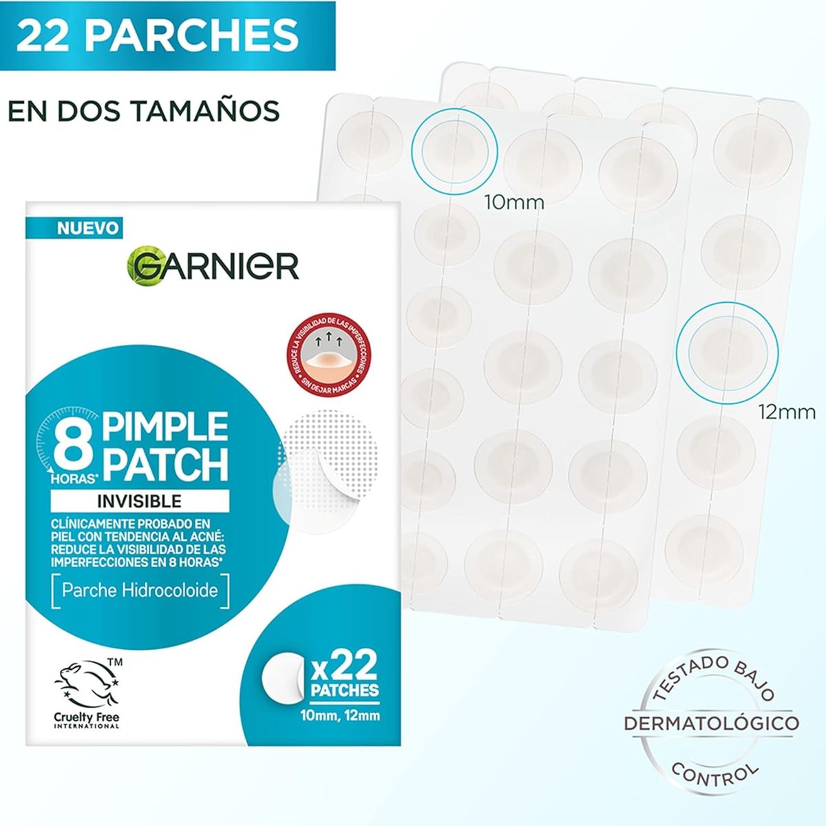 GARNIER - Dúo Anti-Acné Garnier Pure Active Pimple Patch + Gel Matificante Ácido Salicílico