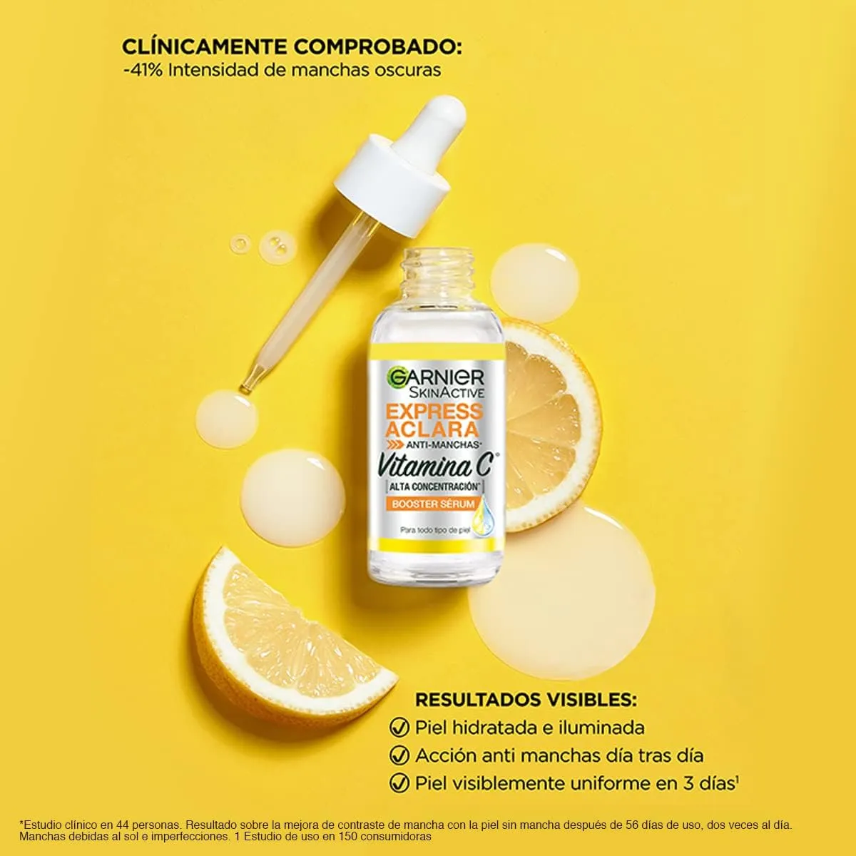 GARNIER - Rutina Anti-Manchas Vitamina C Garnier 6 Productos - Sérum + Hidratante + Super UV FPS50