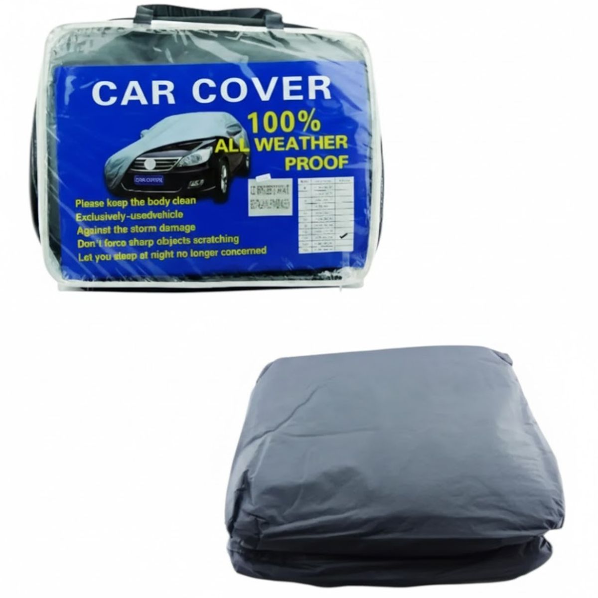 GENERICO - Funda Cobertor Auto De Felpa P Exteriores Impermeable L Gris