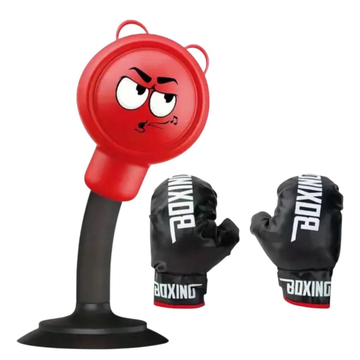 GENERICO - Kit Mini Boxeo Infantil Con Guantes Y Base Roja