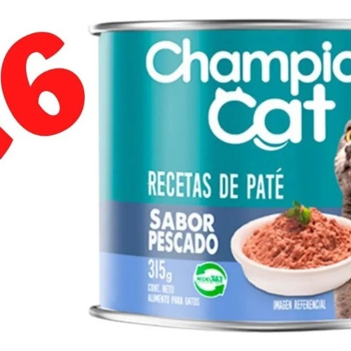 CHAMPION CAT - Latas Champion Cat Adulto Pescado x 6 latas
