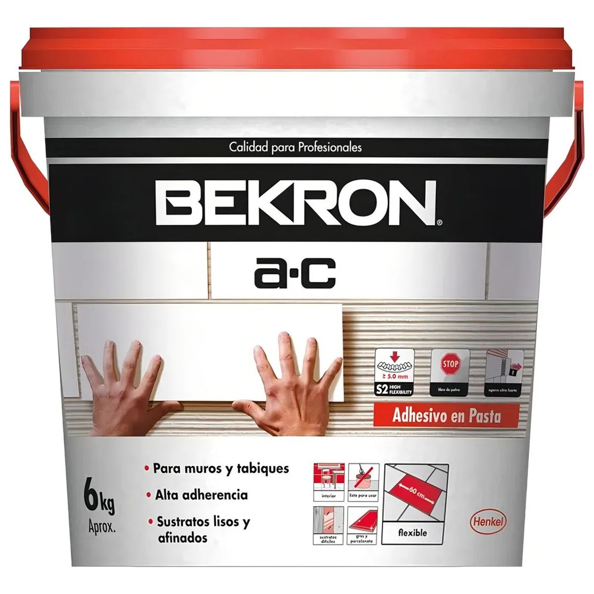 BEKRON - Adhesivo Cerámico Ac Pasta 6kg Bekron