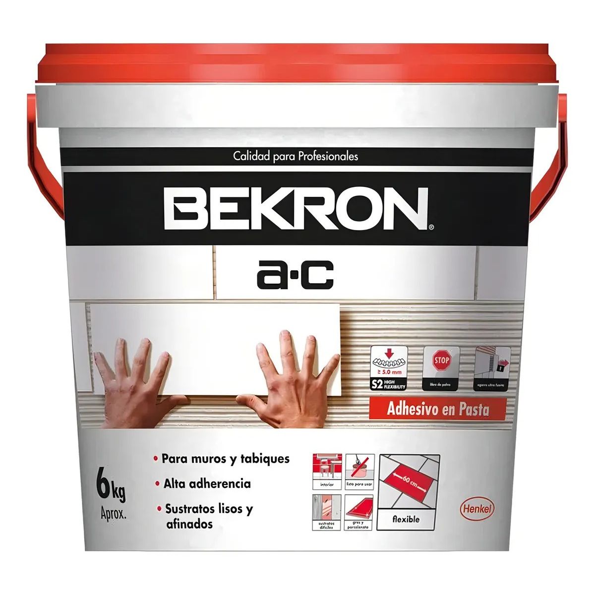 BEKRON - Adhesivo Cerámico Ac Pasta 6kg Bekron