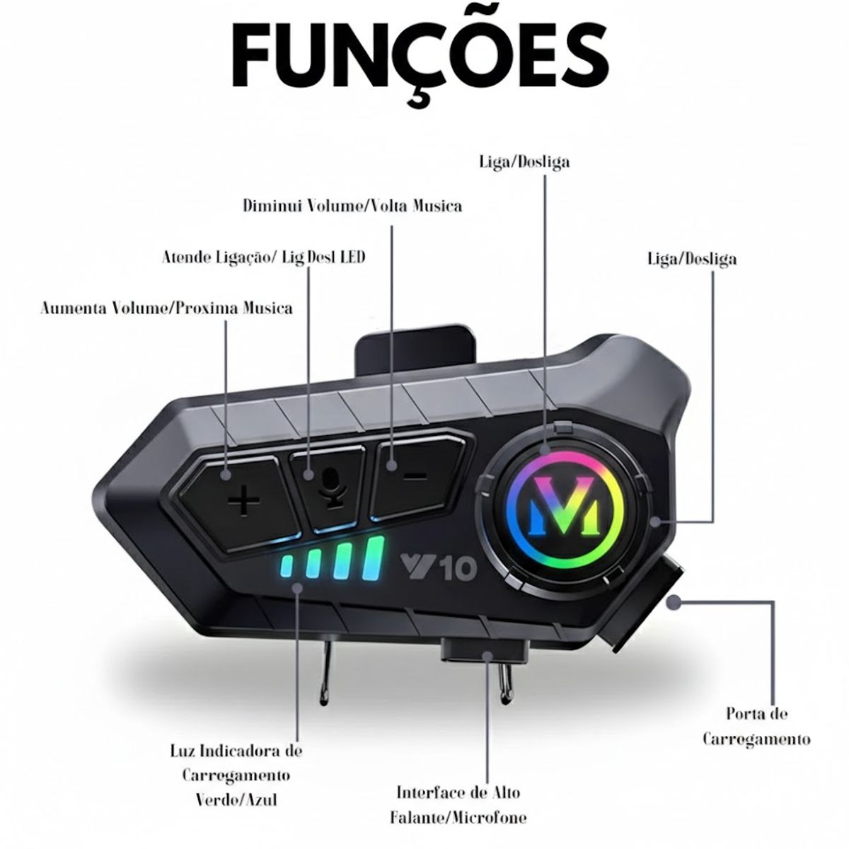GENERICO - Auriculares Inalámbricos Bluetooth Auriculares Rgb
