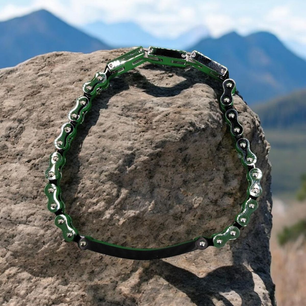 CAT - Pulsera de Hombre Cat J018B00112 Negro-Plateado