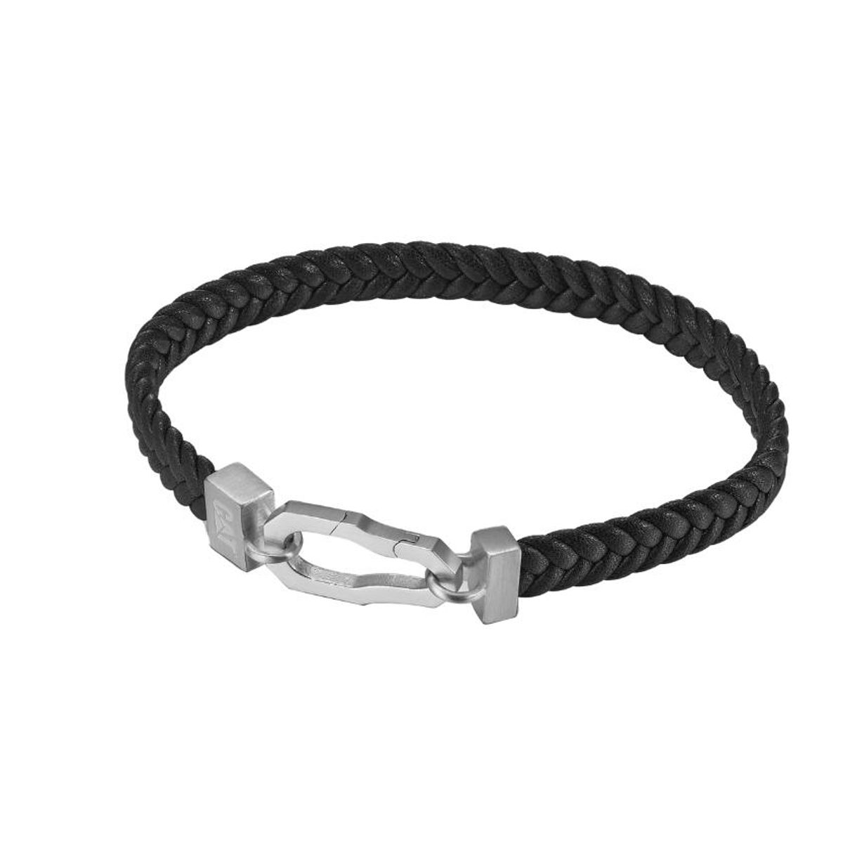 CAT - Pulsera de Hombre Cat J017B30112 Plateado-Negro