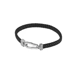 CAT - Pulsera de Hombre J017B30112 Plateado-Negro