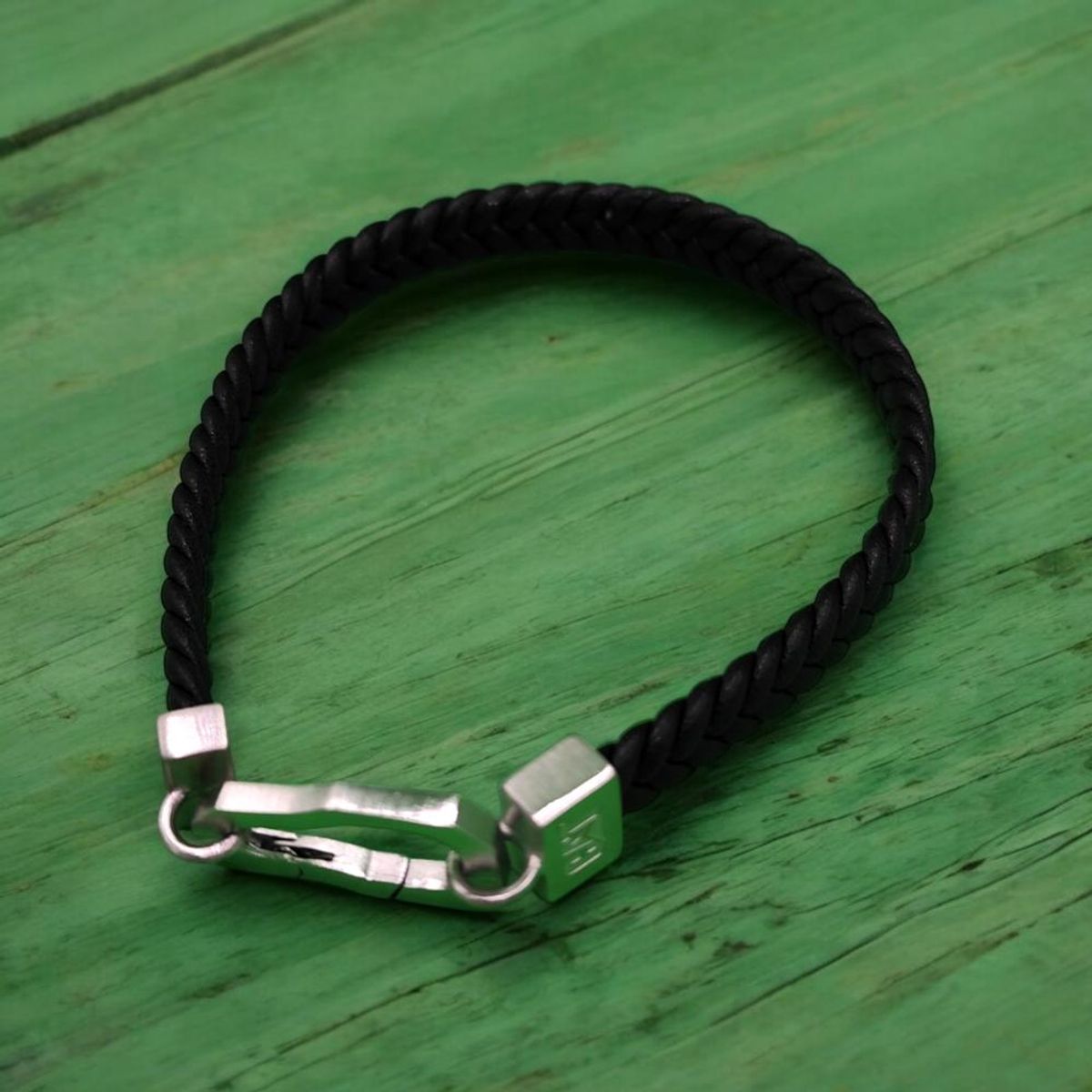 CAT - Pulsera de Hombre Cat J017B30112 Plateado-Negro