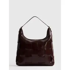 LOUNGE - Cartera De Hombro Cuadrado Tejidos Woman