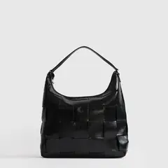 LOUNGE - Cartera De Hombro Cuadrado Tejidos Woman