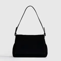LOUNGE - Cartera De Hombro Solapa Tejida Woman