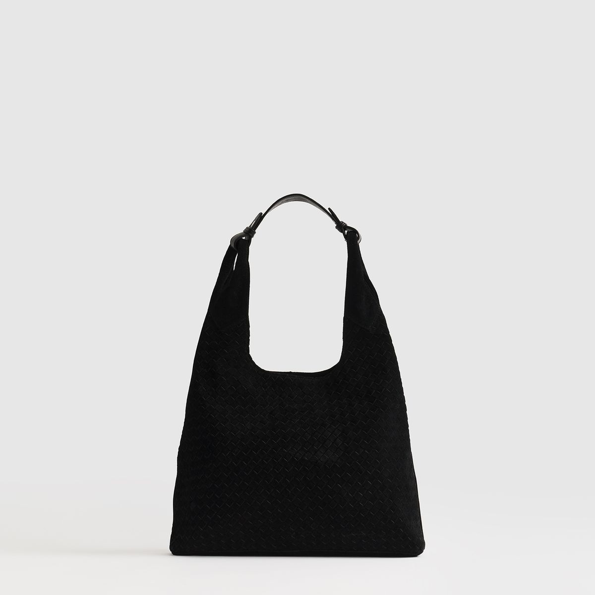 LOUNGE - Cartera De Hombro Medialuna Tejida Woman LOUNGE