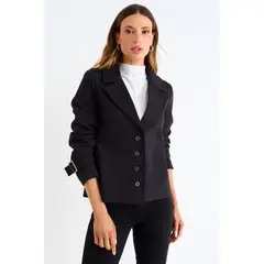 ASH - Trench Corto Mujer Negro