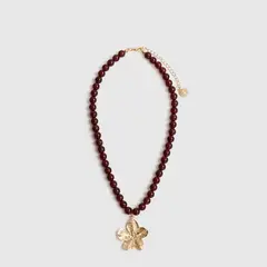 LOUNGE - Collar Mujer Borlas Marmoladas Charm Flor