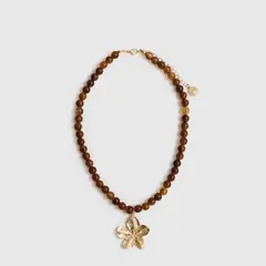 LOUNGE - Collar Mujer Borlas Marmoladas Charm Flor