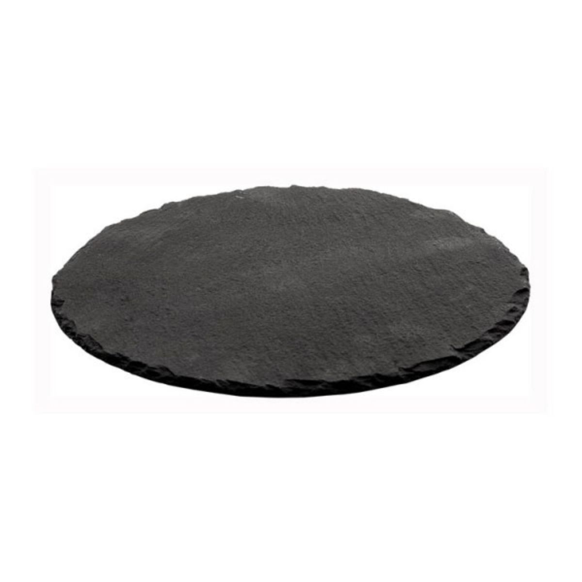 GENERICO - Plato Piedra Redondo  Plato Pizarra Circular 30cm Sushi, Picoteo