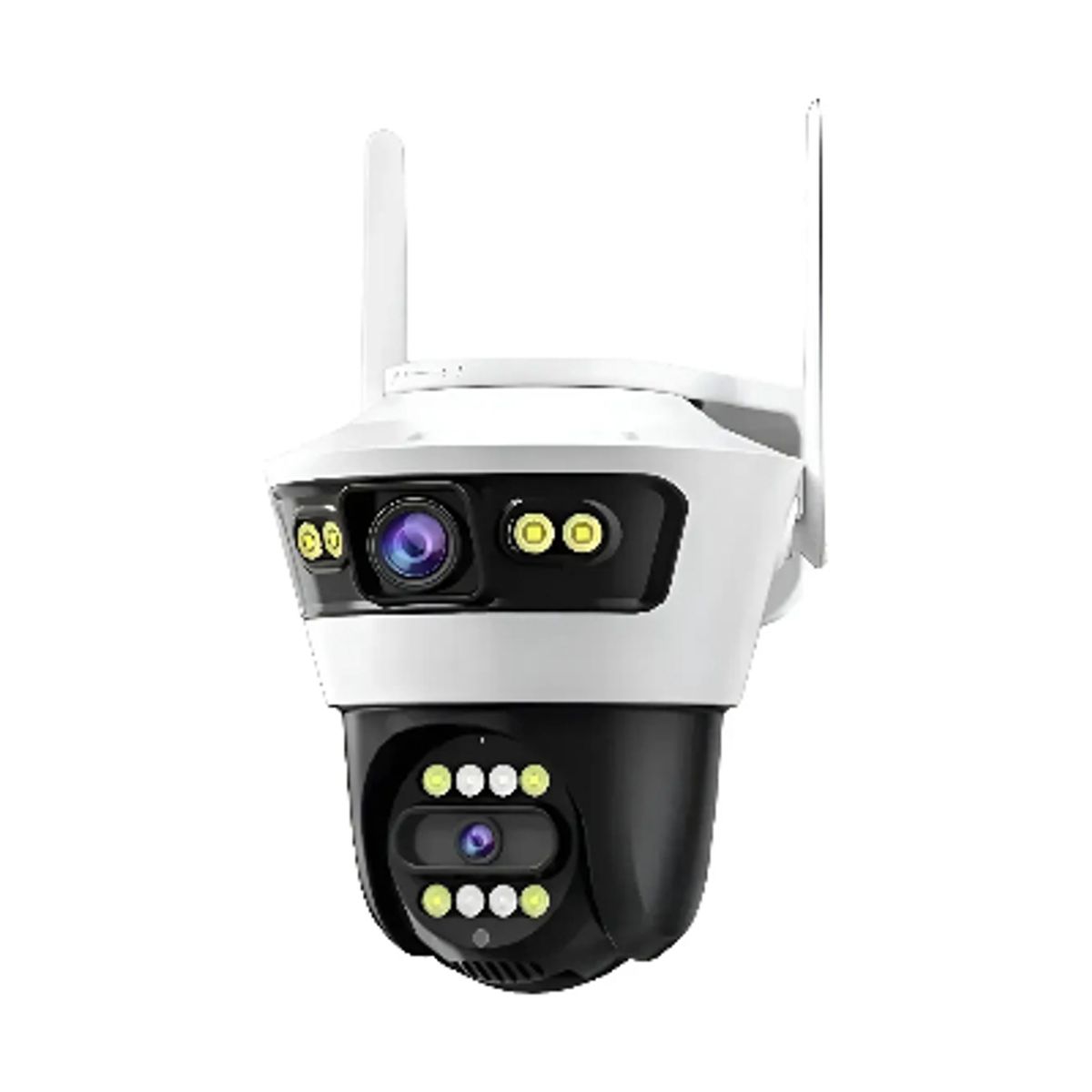 GENERICO - Cámara Doble Exterior Wifi Ip66 Motorizada 1080p Blanco