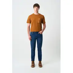 VELEZ - Vélez Jeans Bota Recta Encerado Para Hombre Elia Azul