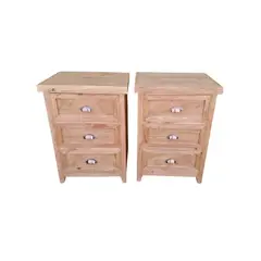 CASAHOGGAR - Velador Rustico Pack Terramo Rojizo