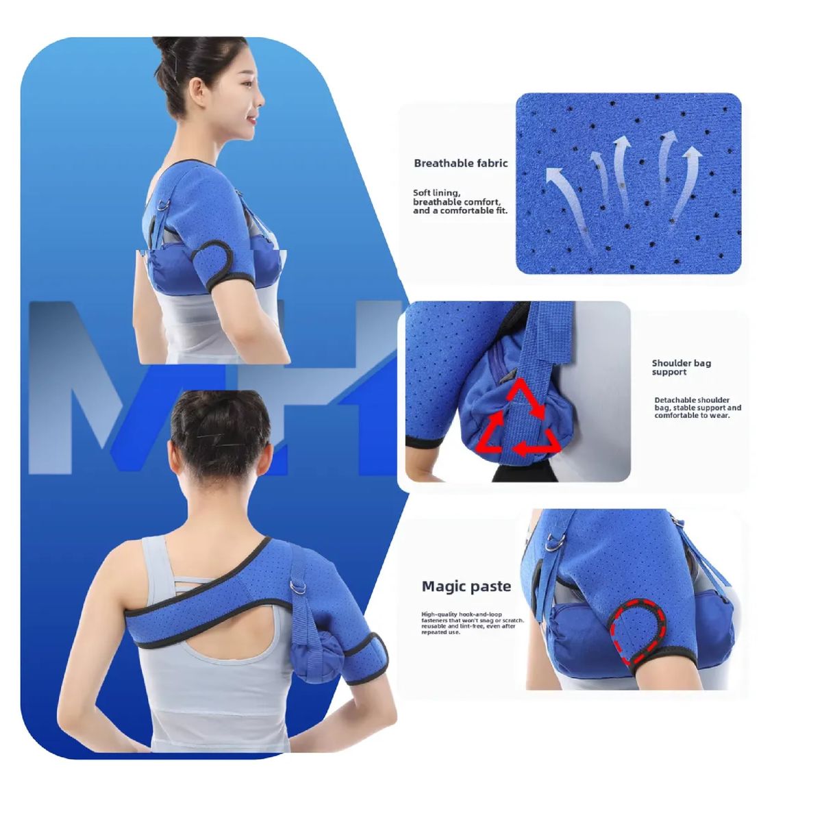 GENERICO - Soporte De Hombro Rehabilitación Subluxación Y Hemiplejia Derecho