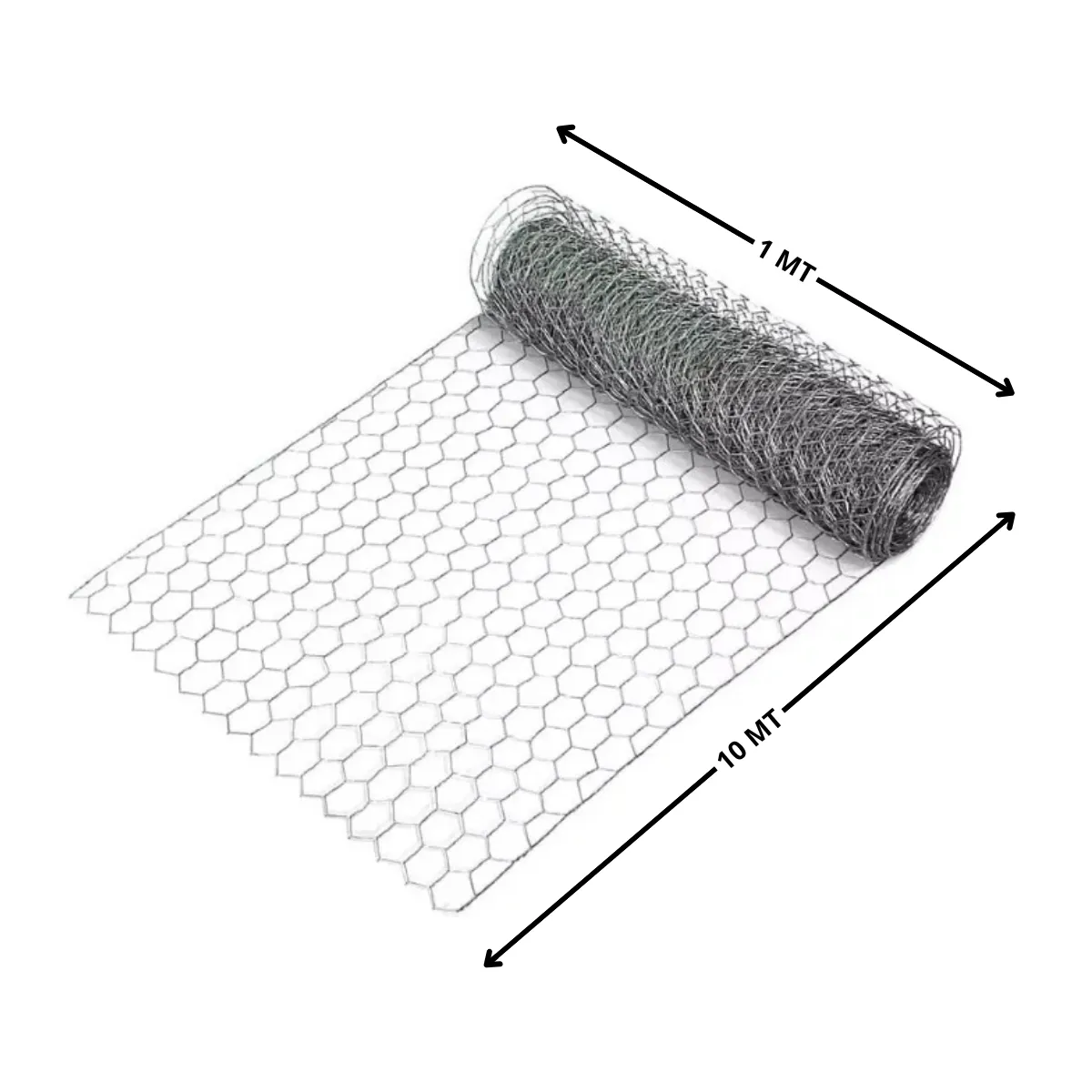 GENERICO - Malla hexagonal 1" x 1.0mt (rollo 10mt) CERRAM