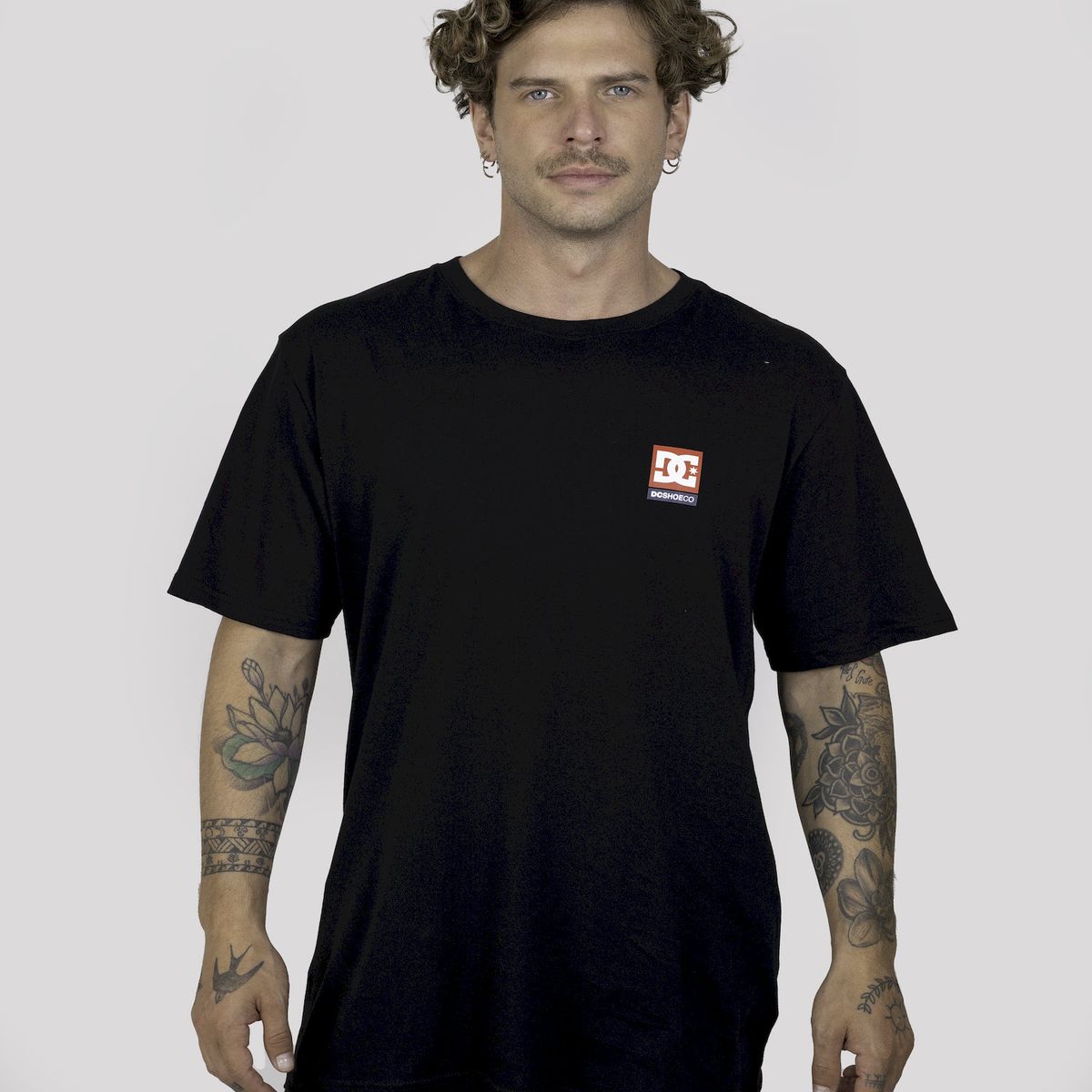 DC SHOES - Polera Hombre Co Usa Chest negro DC