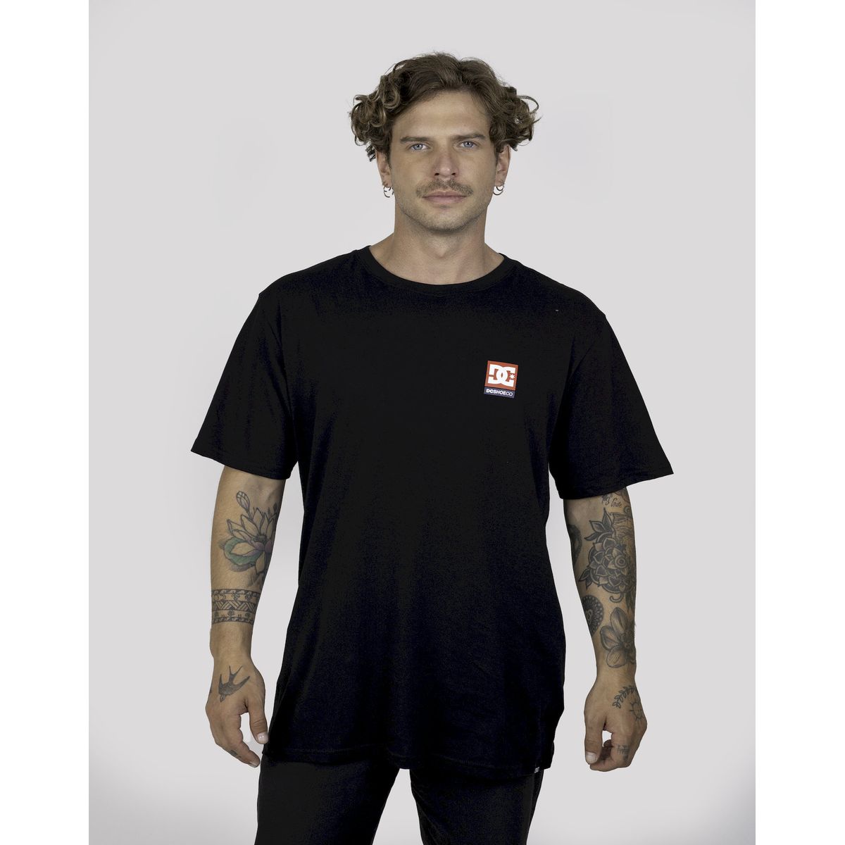 DC SHOES - Polera Hombre Co Usa Chest negro DC