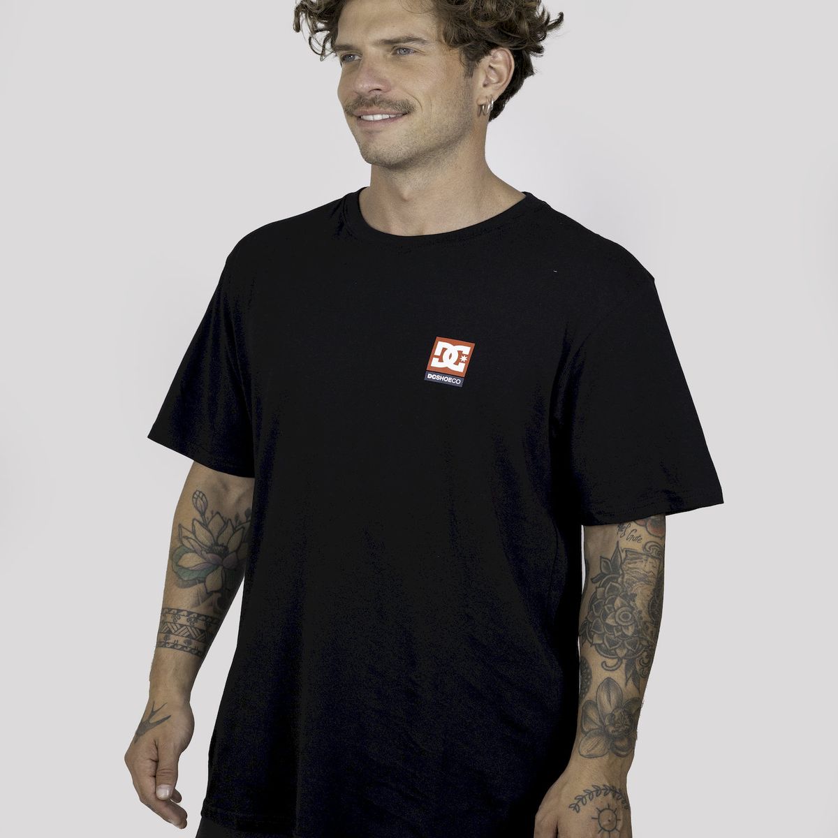 DC SHOES - Polera Hombre Co Usa Chest negro DC