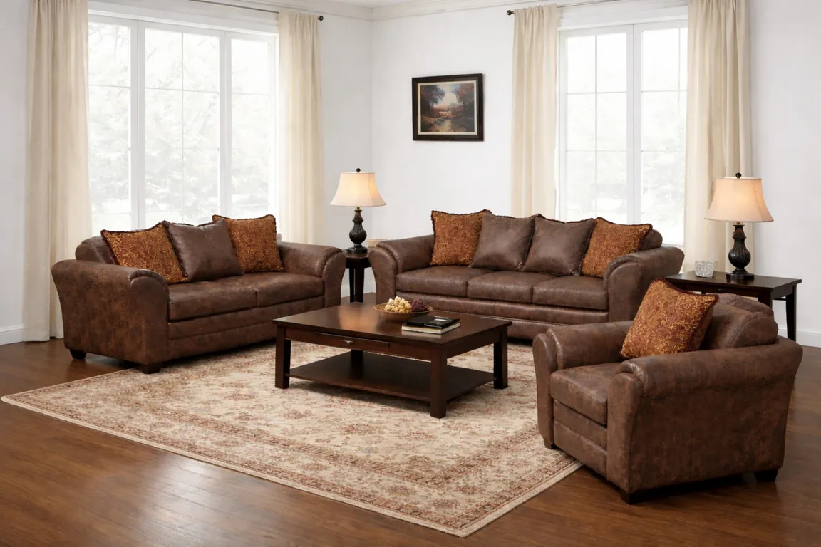 Juego de Living 3 2 1 Aconcagua Chocolate