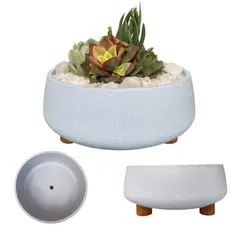 GENERICO - Macetero Martina Azul Paila 16cm diametro