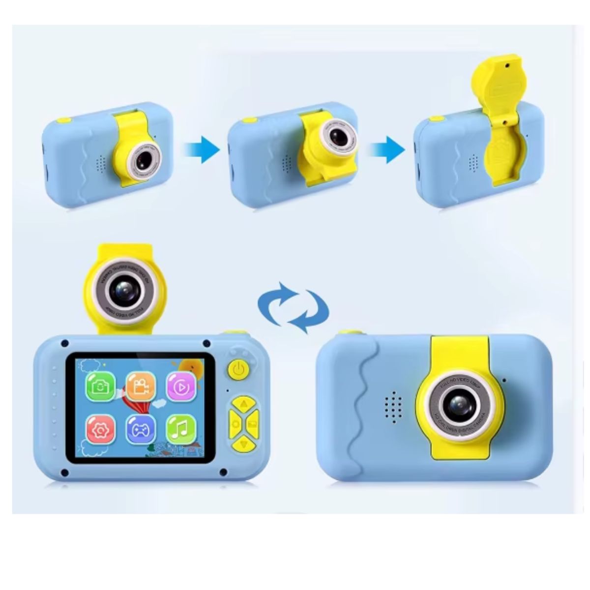 OEM - camara píxeles 1080P rotación de pantalla para  niños