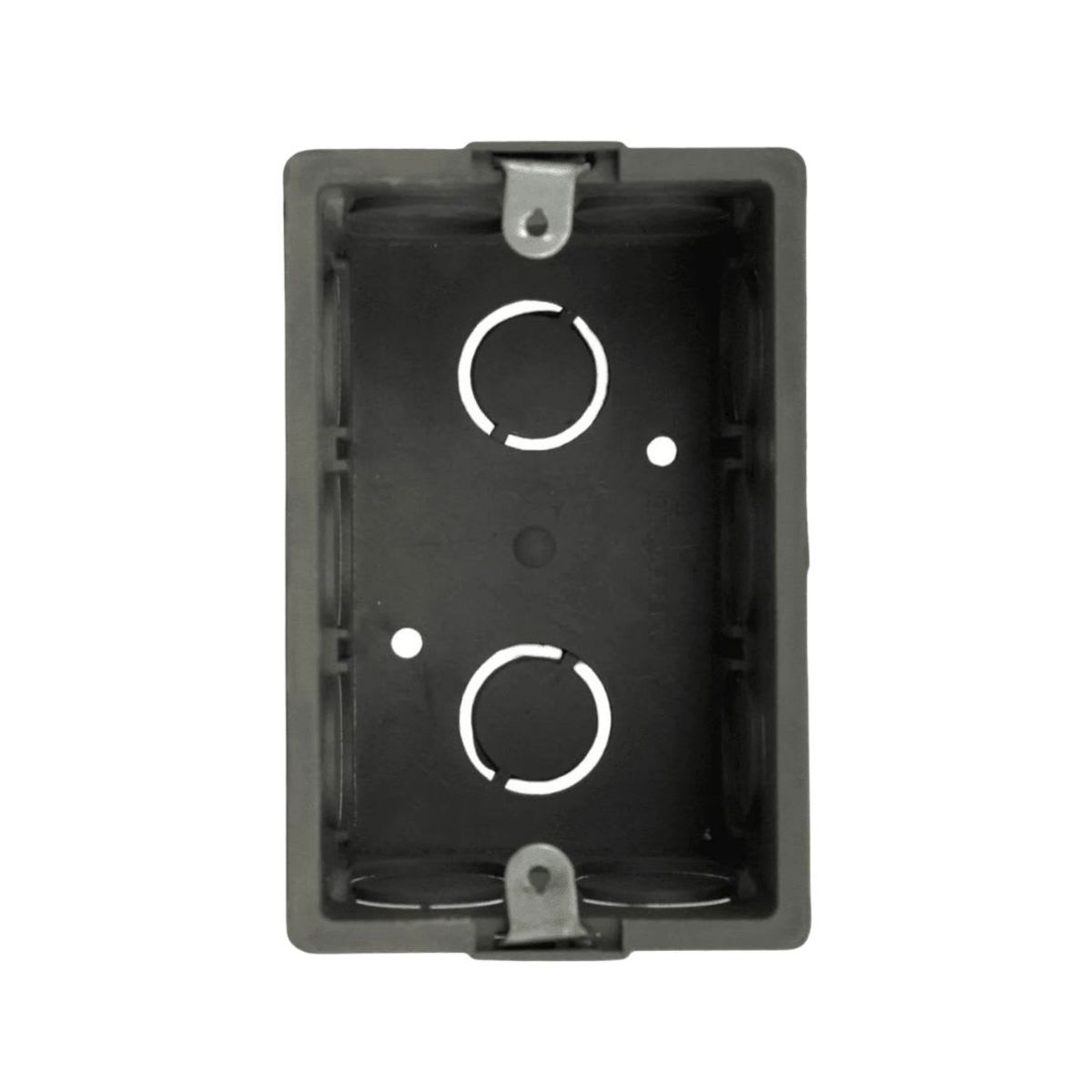 GENERICO - Pack 10un - Caja Distribucion COreja Metalica 12E PTabique Gris