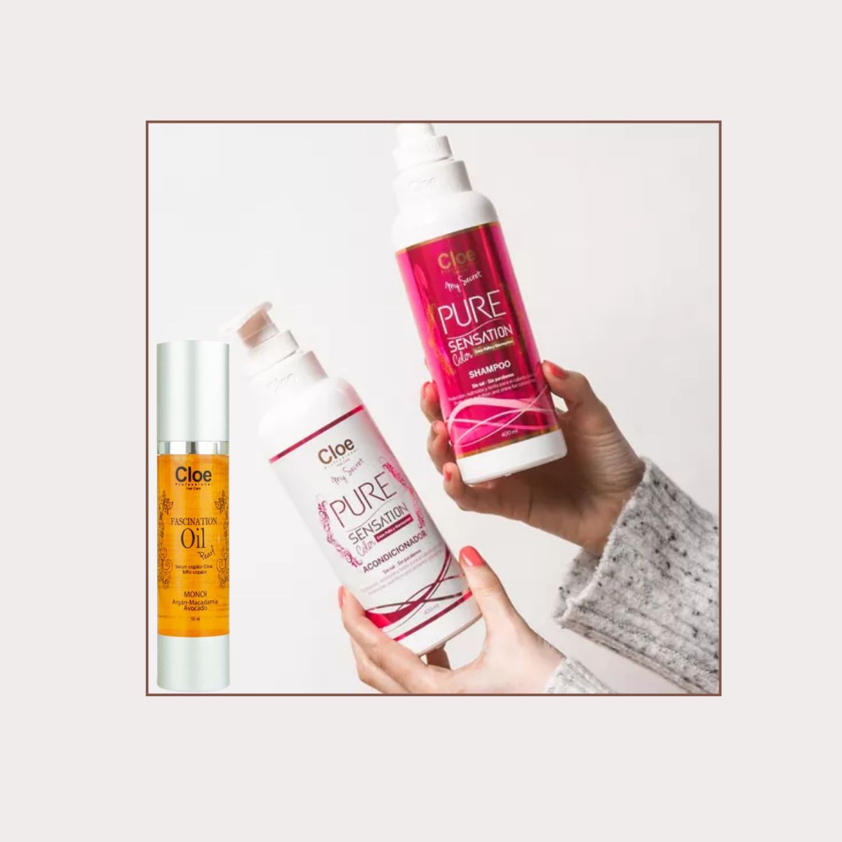 CLOE - Shampoo + Acondicionador Pure Sensation Color + Serum Pearl