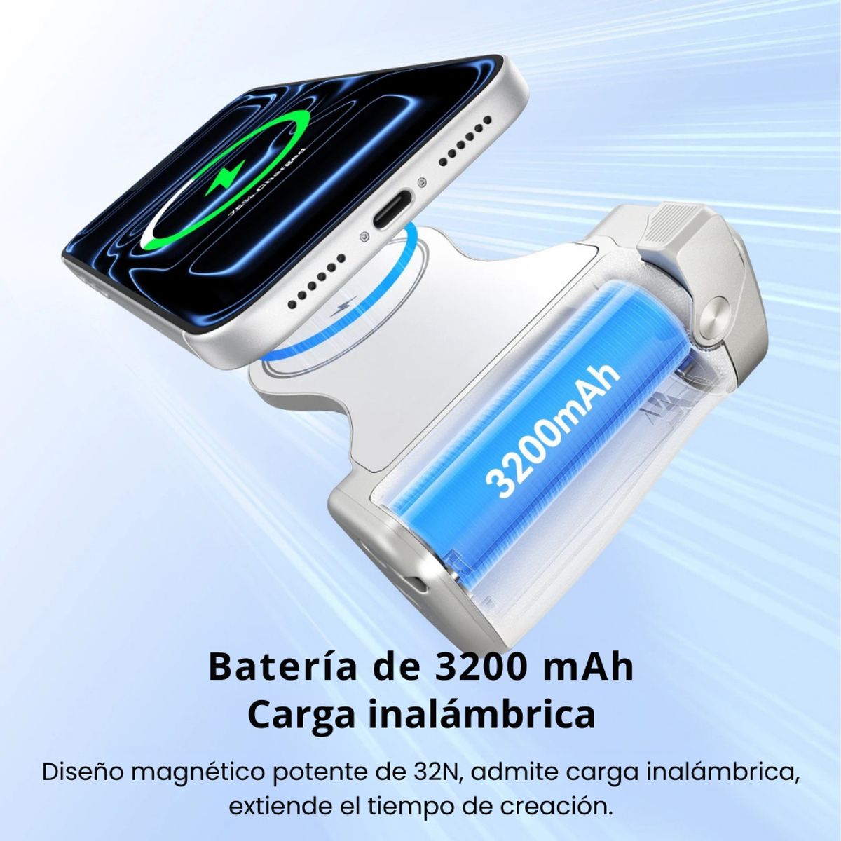 TELESIN - Pro Shot Grip Magnético Carga Inalambrica para Iphone