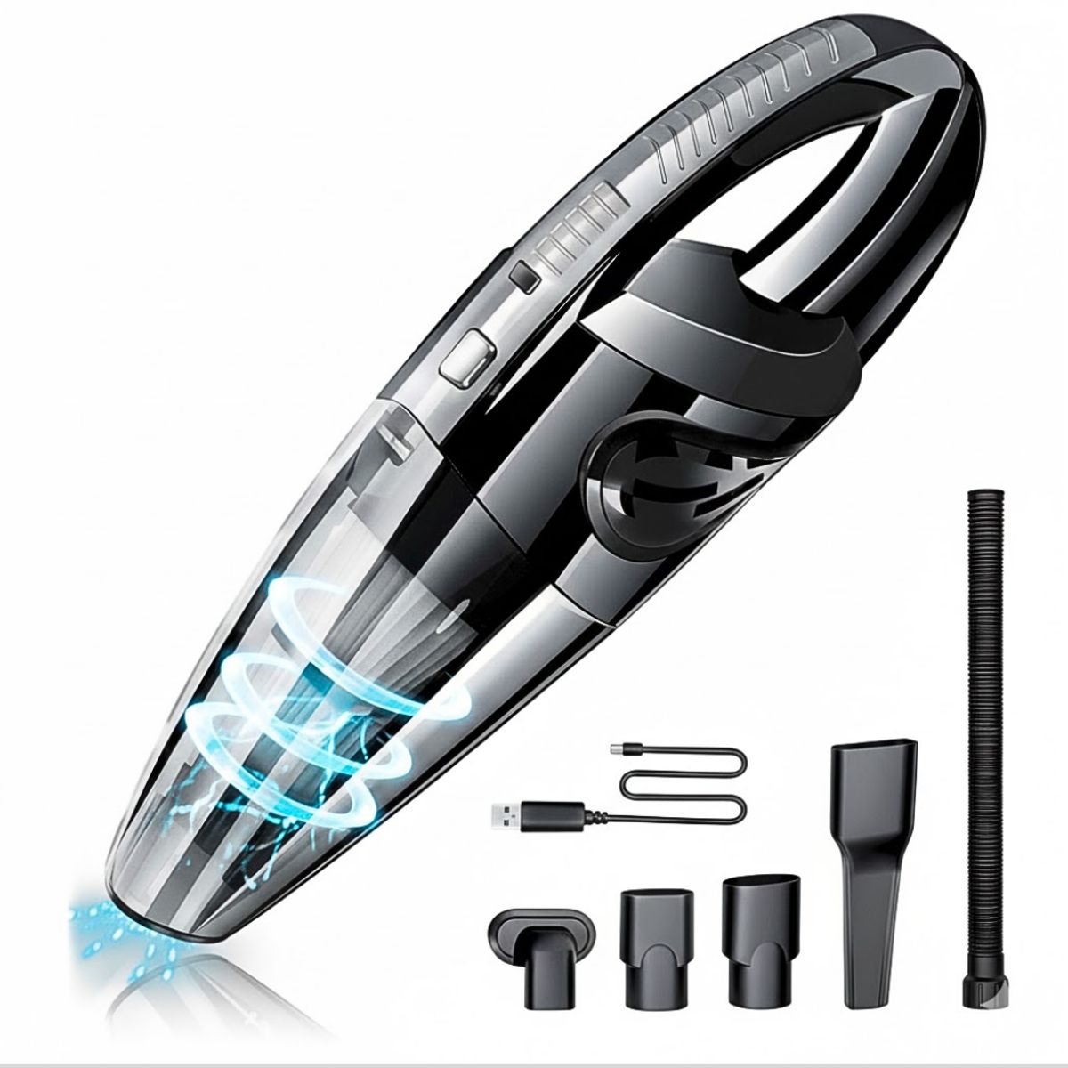 GENERICO - Aspiradora De Mano Inalámbrica 120w Recargable Alta Potencia