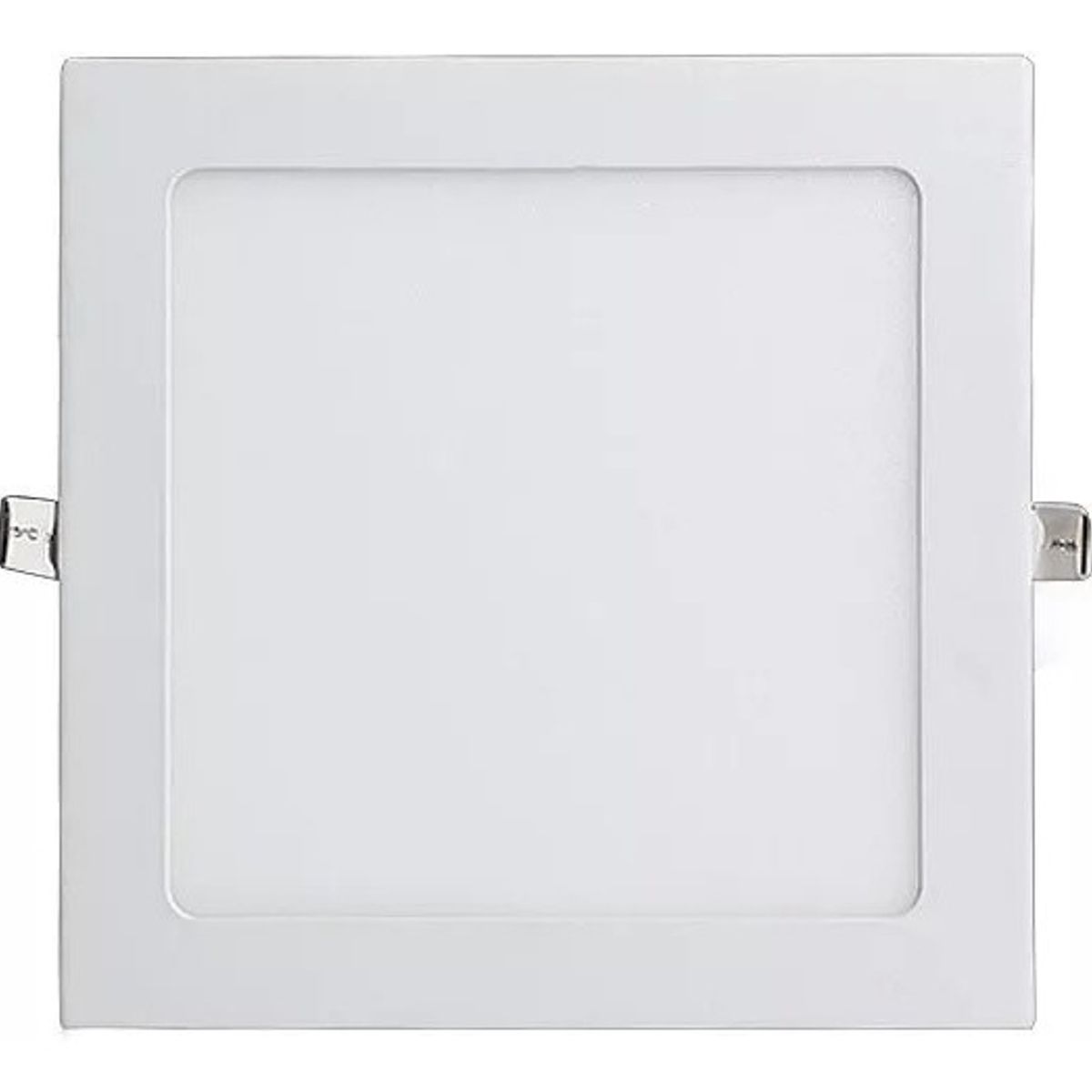 GENERICO - X10 Foco Panel Plafón Led 6w Embutido Cuadrado Luz Frio Estructura Blanco-003111 B18