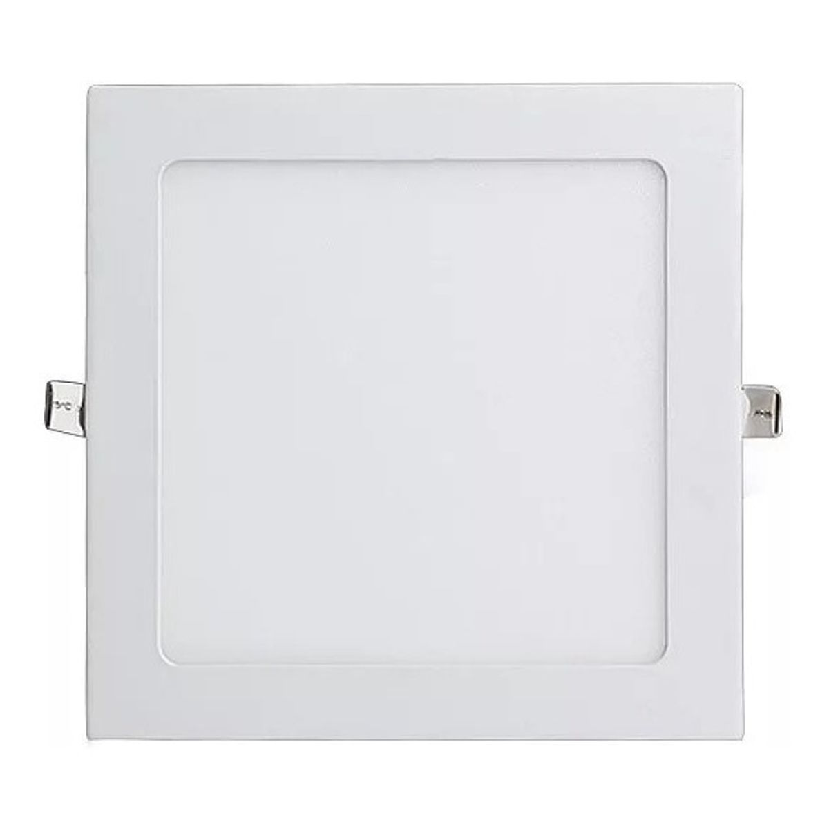 GENERICO - X10 Foco Panel Plafón Led 6w Embutido Cuadrado Luz Frio Estructura Blanco-003111 B18